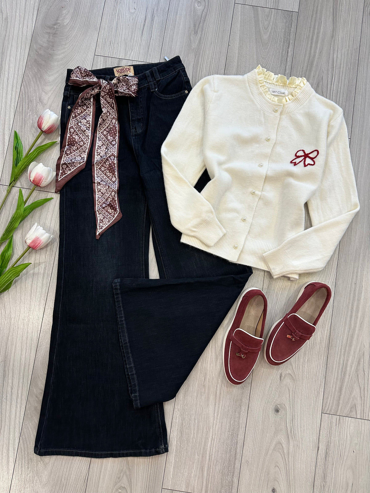 Pulover me fjonge vishnje